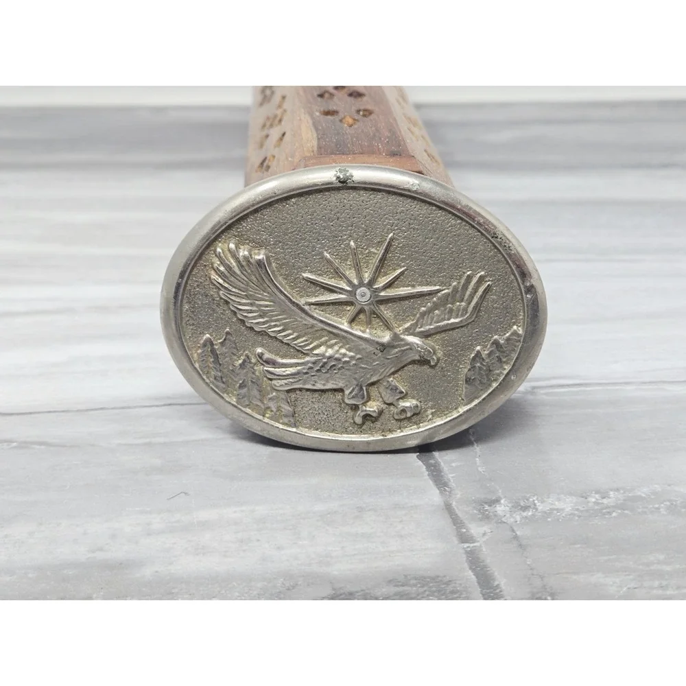 Vintage American Eagle Silver Tone Pewter‎ Look Belt Buckle